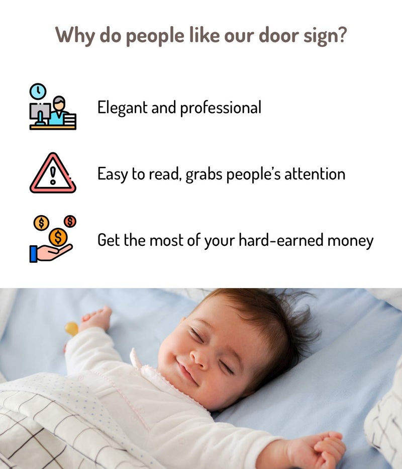 Fun-Plus Do Not Disturb Door Hanger Sign, 2 Pack (Printed on Both Sides), 9.3â€³x3.5â€³PVC Plastic, Please Do Not Disturb Sign for Home, Office, Hotel, Bathroom, Bedroom, Pumping, Breastfeeding, Therapists, Clinic - Image 3